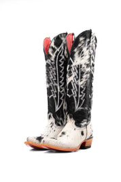 Women's Tall Red Bottom Cowhide Snip Toe Cowgirl Boot Size 9.5 Box PW58