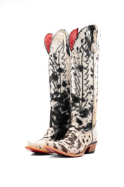 Women's Tall Red Bottom Cowhide Snip Toe Cowgirl Boot Size 10 Box PW59