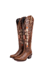 Azteck Edition Tall Snip Toe Cowgirl Boot