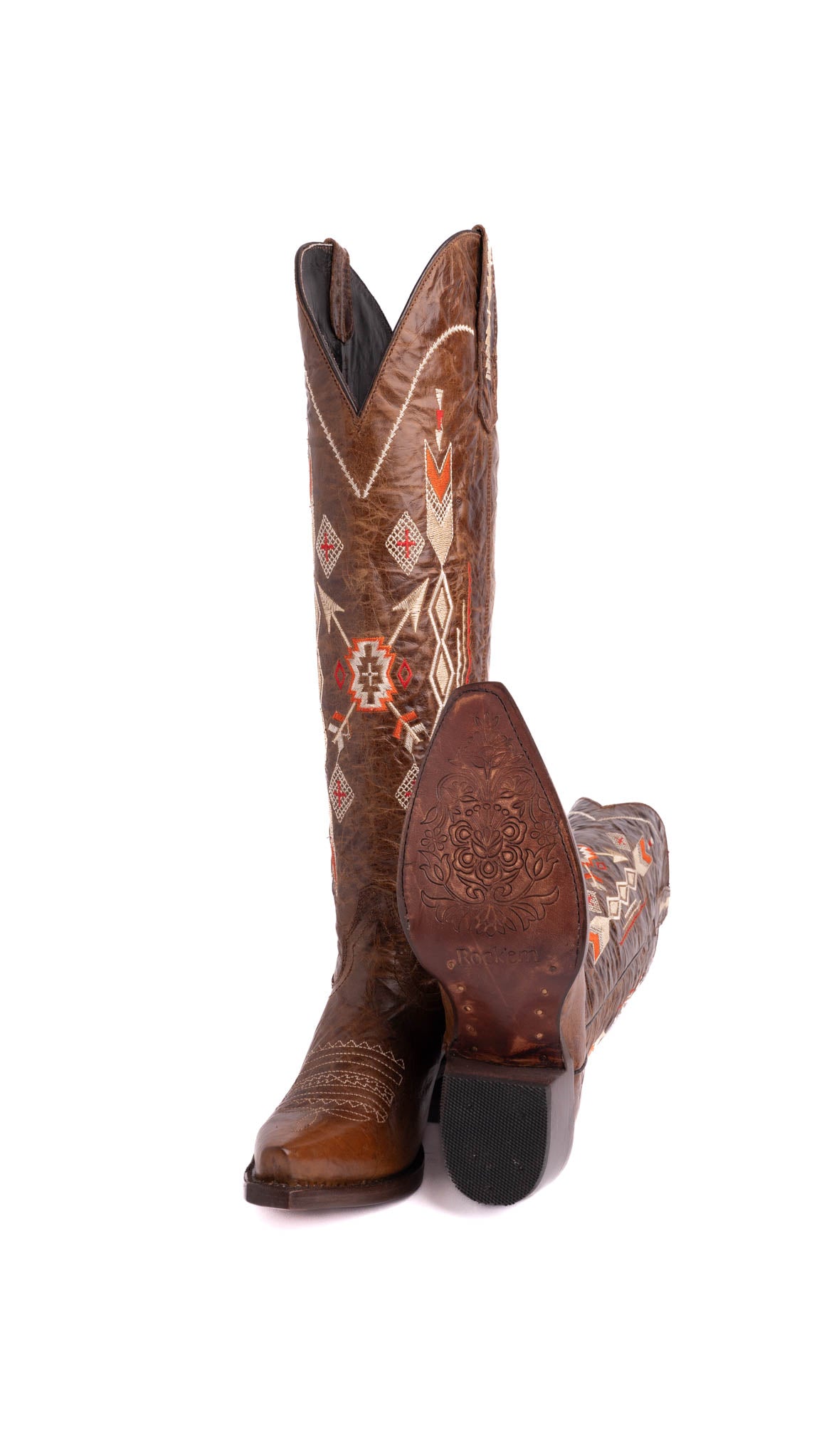 Azteck Edition Tall Snip Toe Cowgirl Boot