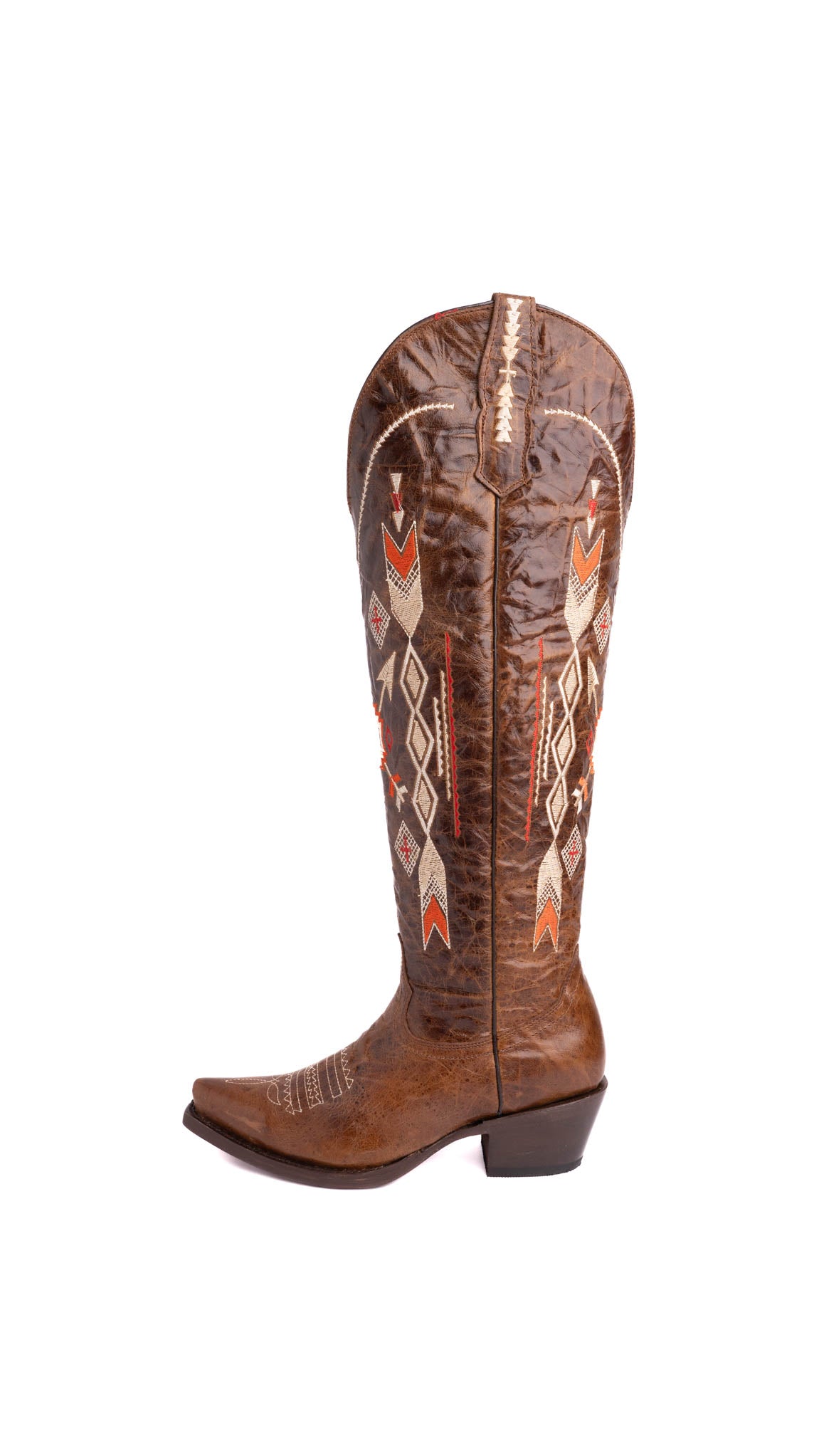 Azteck Edition Tall Snip Toe Cowgirl Boot