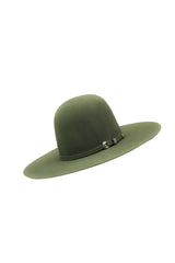 Rock'em 4X Olive Green Open Crown Felt Cowboy Hat