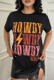 Western Howdy Graphic T-Shirt