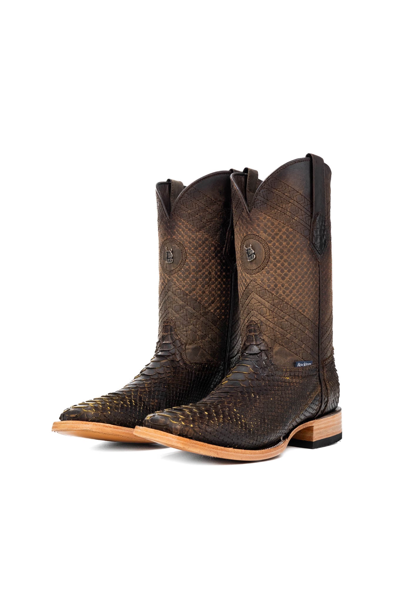 Andersen Python Exotic Square Toe Cowboy Boot