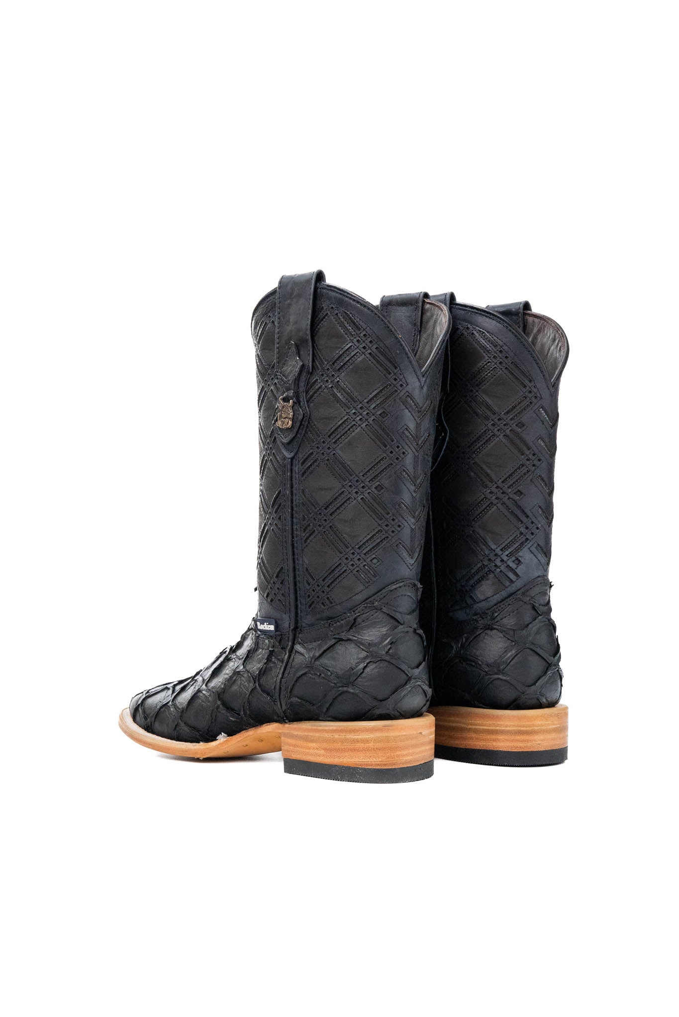 Bradley Matte Pirarucu Square Toe Cowboy Boot