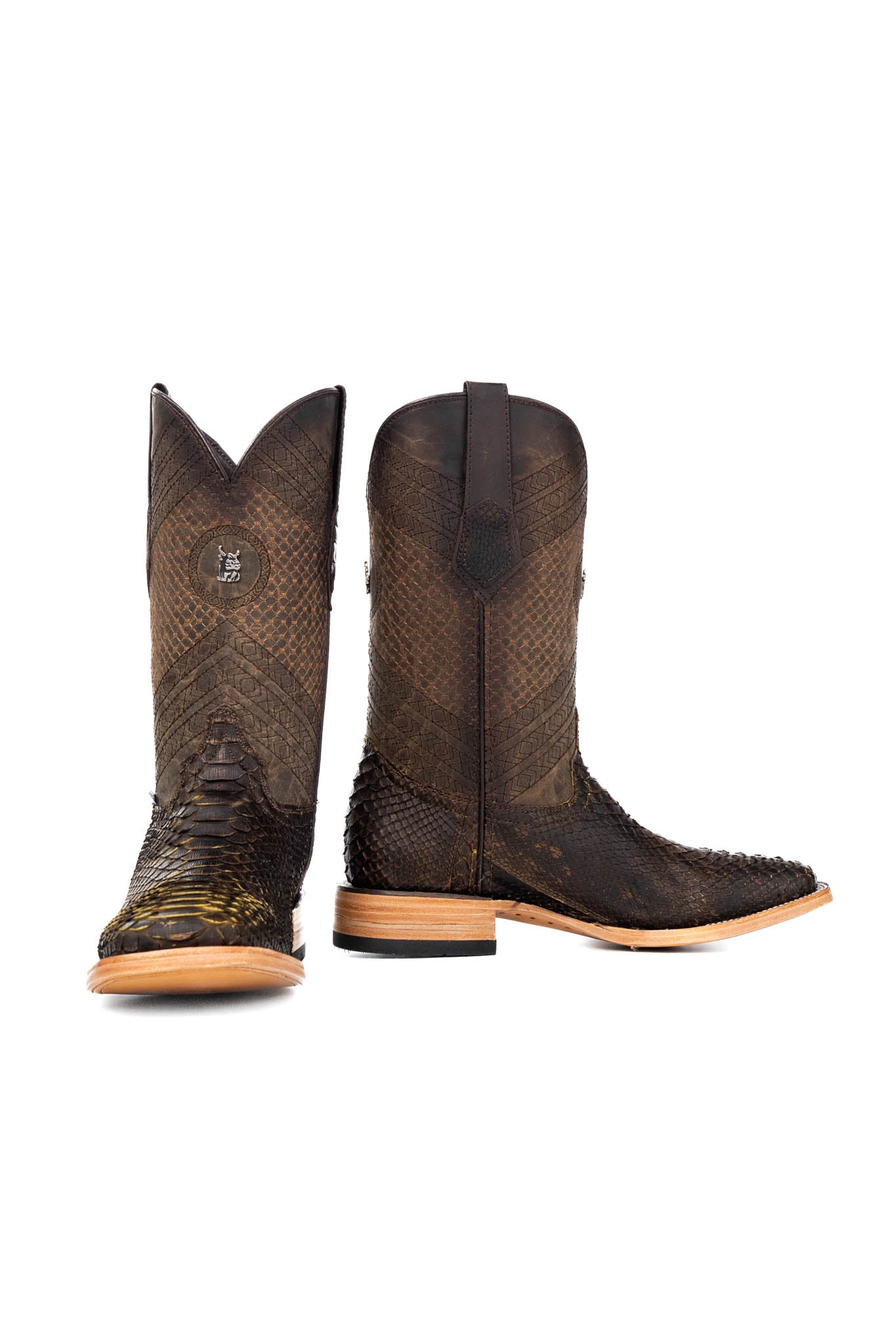 Andersen Python Exotic Square Toe Cowboy Boot