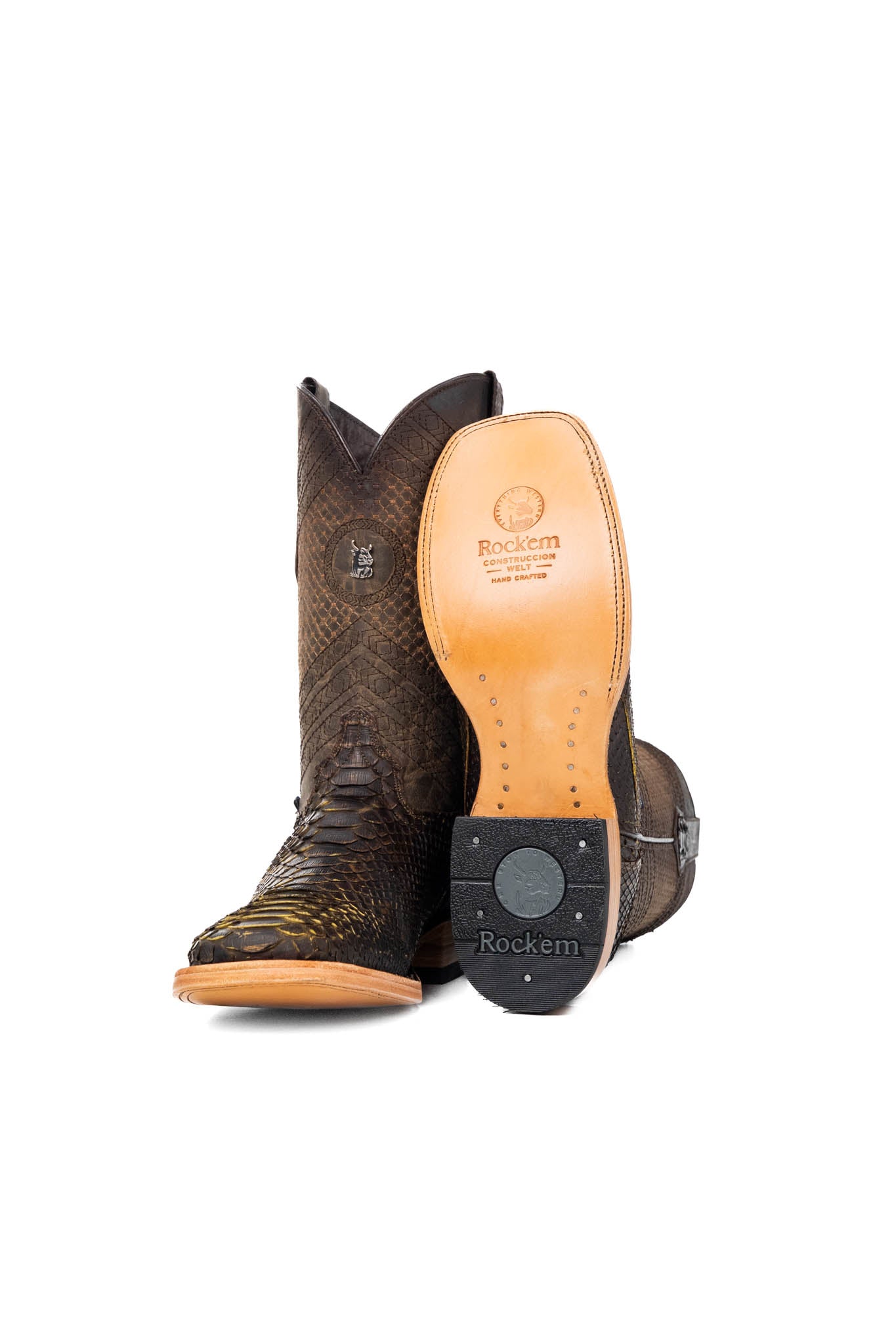 Andersen Python Exotic Square Toe Cowboy Boot