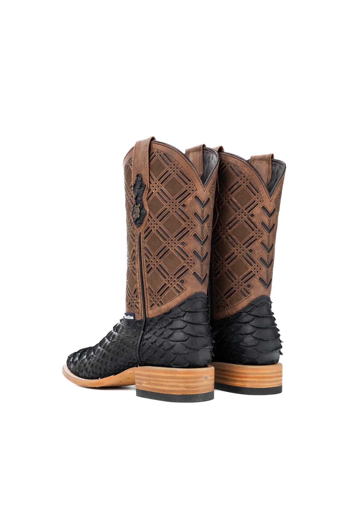 Bradley Matte Python Square Toe Cowboy Boot