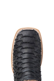 Bradley Matte Python Square Toe Cowboy Boot