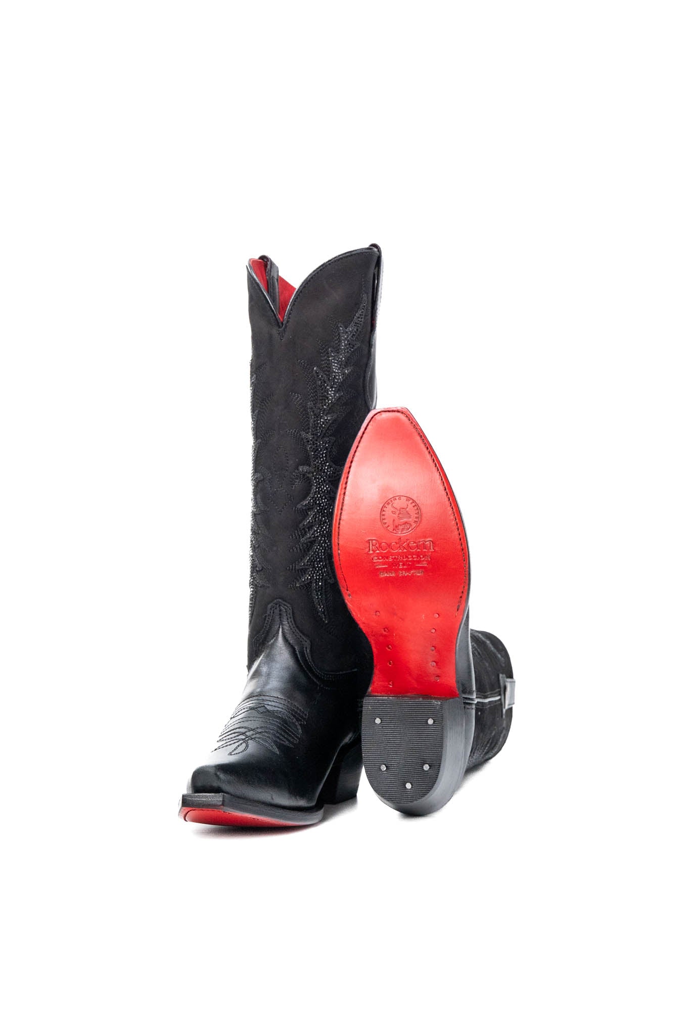 Marisol Midi Red Bottom Snip Toe Cowgirl Boot
