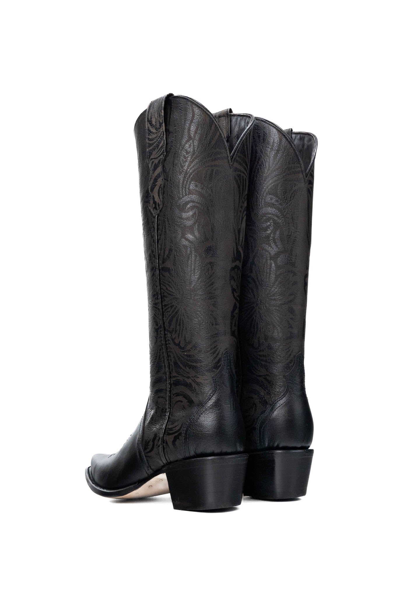 Hibiscus Flor Tall Snip Toe Cowgirl Boot