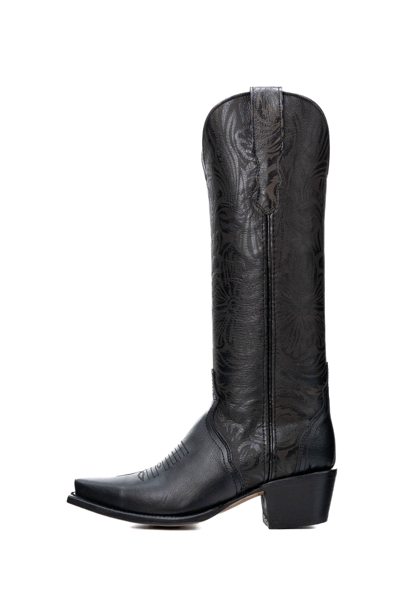 Hibiscus Flor Tall Snip Toe Cowgirl Boot