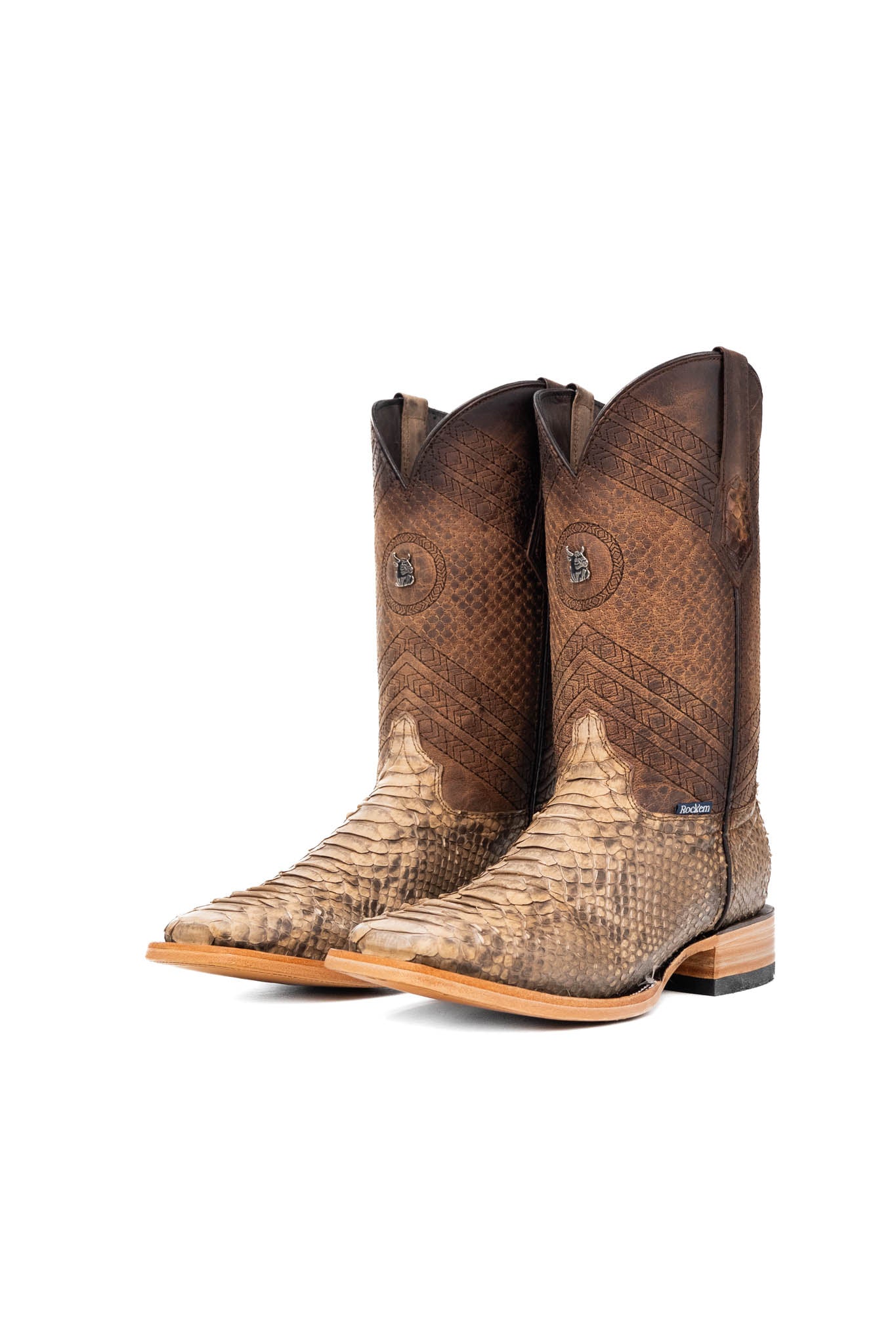 Andersen Python Exotic Square Toe Cowboy Boot