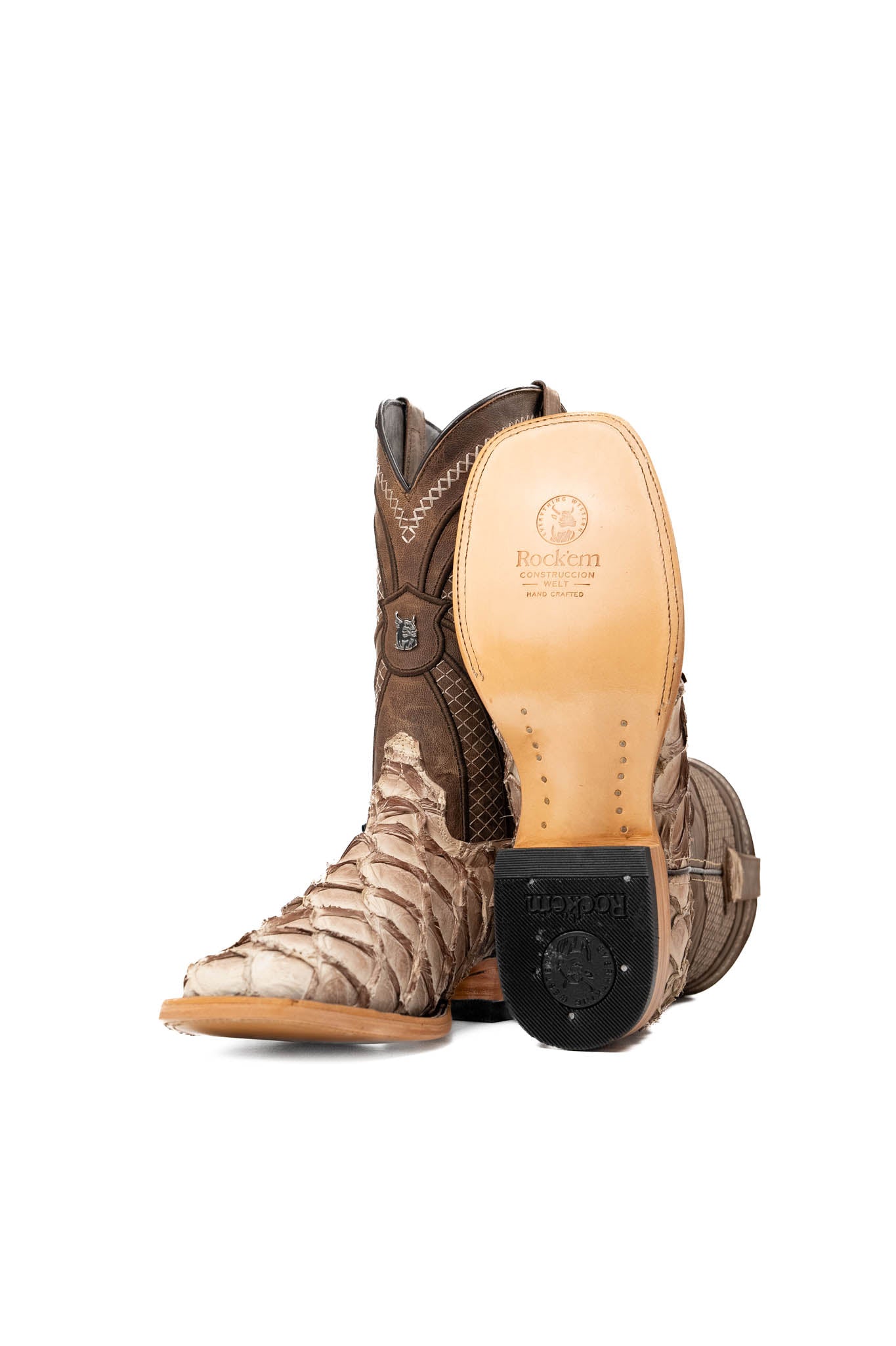Jones Pirarucu Exotic Square Toe Cowboy Boot