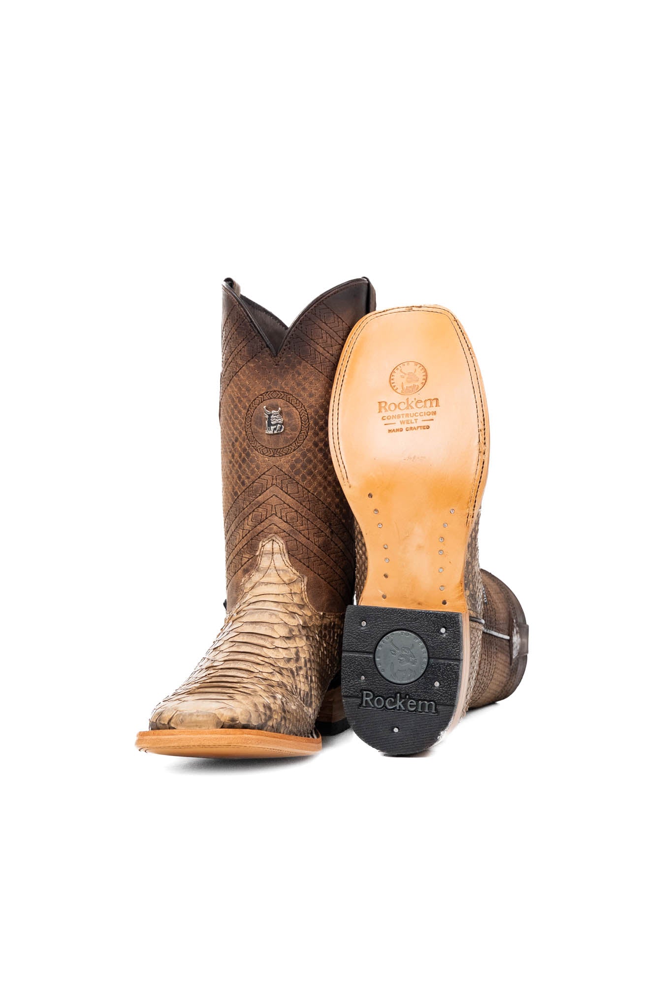 Andersen Python Exotic Square Toe Cowboy Boot