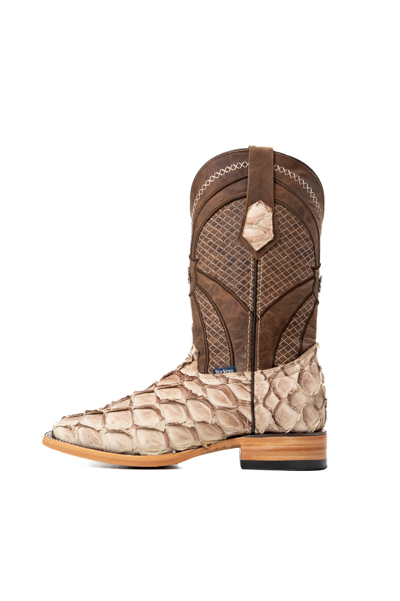 Jones Pirarucu Exotic Square Toe Cowboy Boot