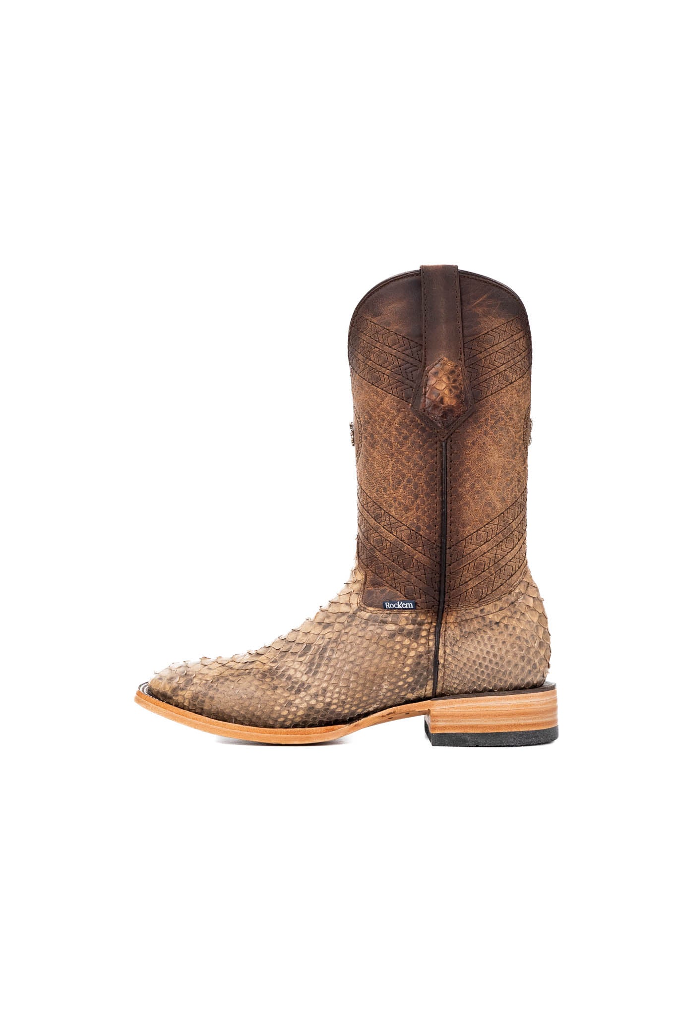 Andersen Python Exotic Square Toe Cowboy Boot