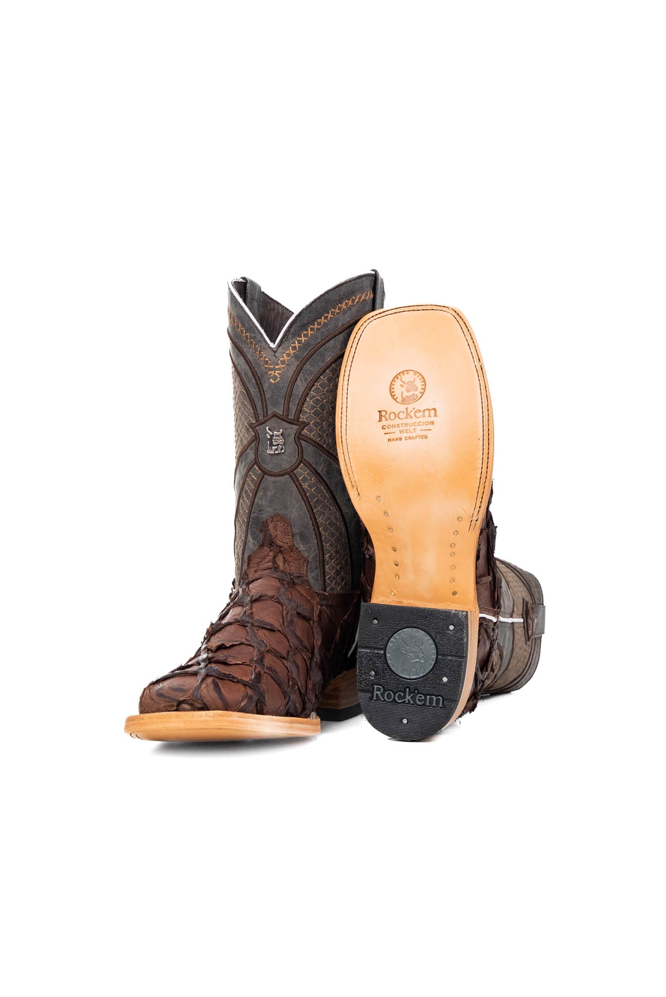 Jones Pirarucu Exotic Square Toe Cowboy Boot