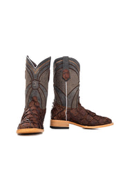 Jones Pirarucu Exotic Square Toe Cowboy Boot