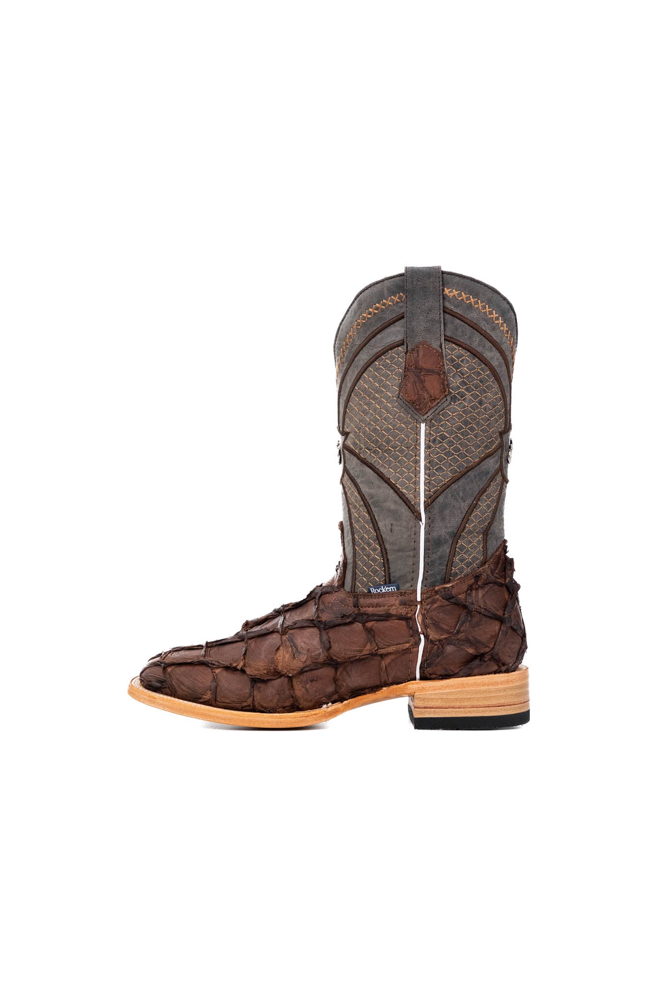 Jones Pirarucu Exotic Square Toe Cowboy Boot