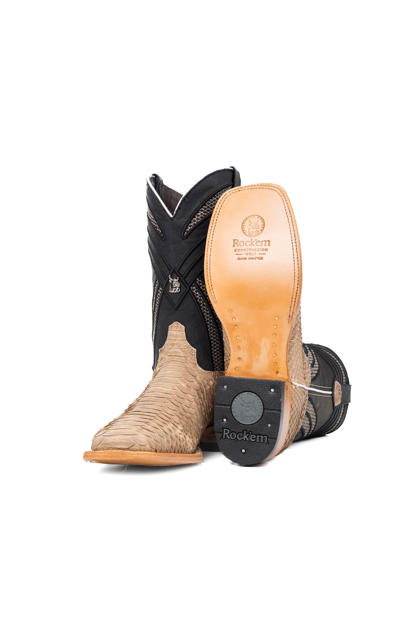 Monroe Python Exotic Square Toe Cowboy Boot