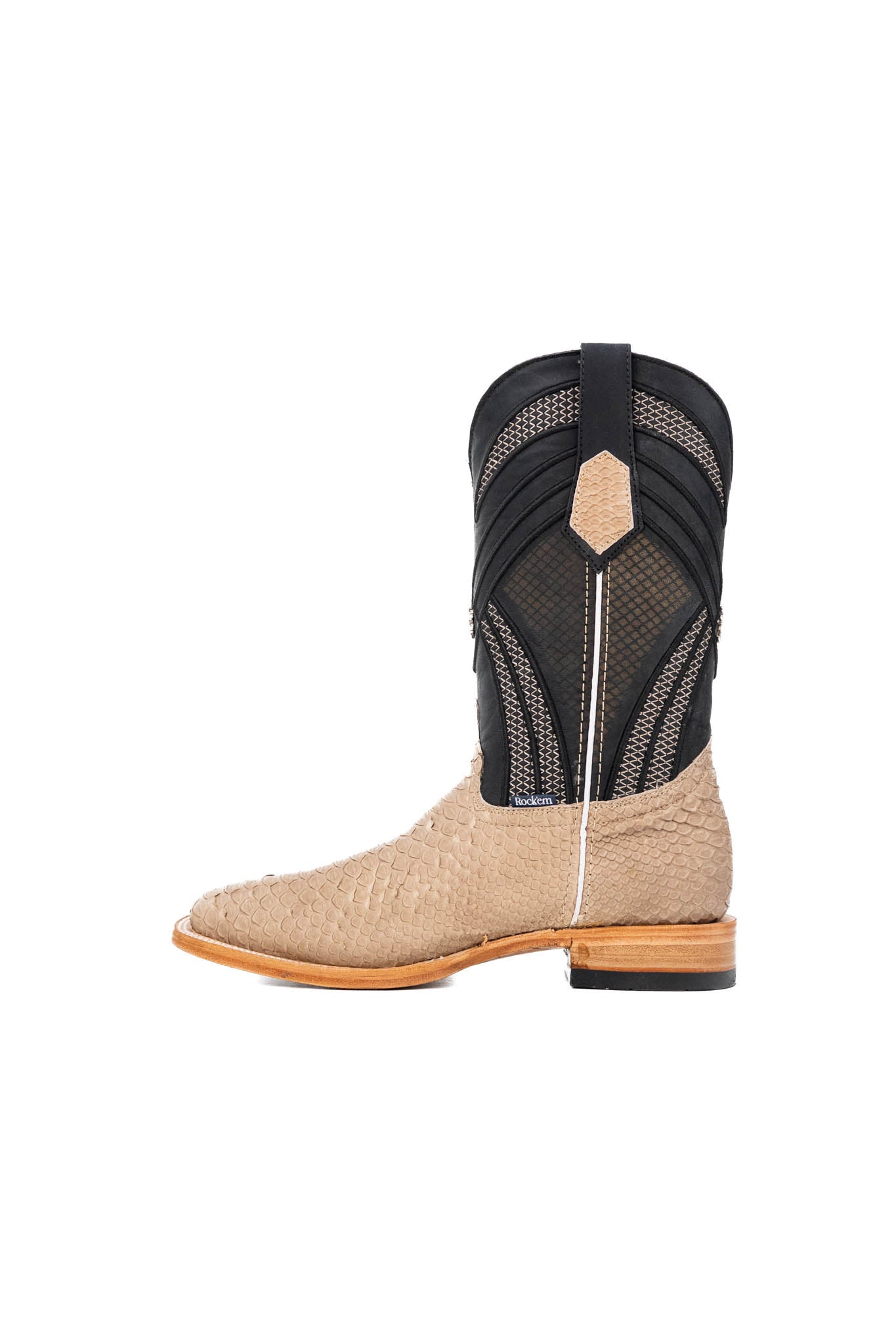 Monroe Python Exotic Square Toe Cowboy Boot