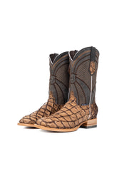 Jones Exotic Pirarucu Square Toe Cowboy Boot