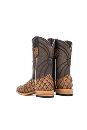 Jones Exotic Pirarucu Square Toe Cowboy Boot