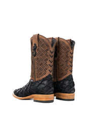Bradley Matte Pirarucu Square Toe Cowboy Boot
