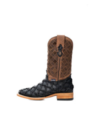Bradley Matte Pirarucu Square Toe Cowboy Boot