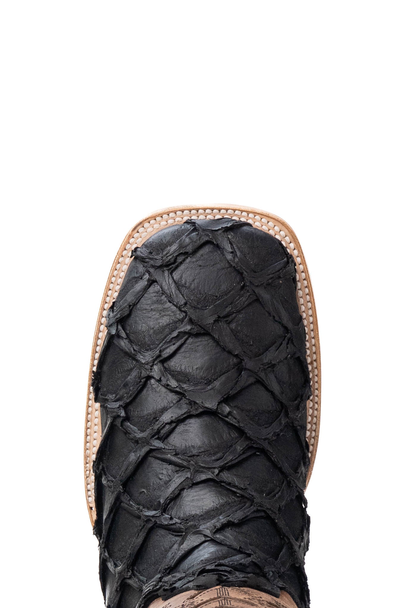 Bradley Matte Pirarucu Square Toe Cowboy Boot