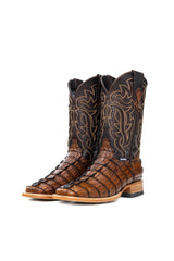 Bruce Caiman Tail Square Toe Cowboy Boot