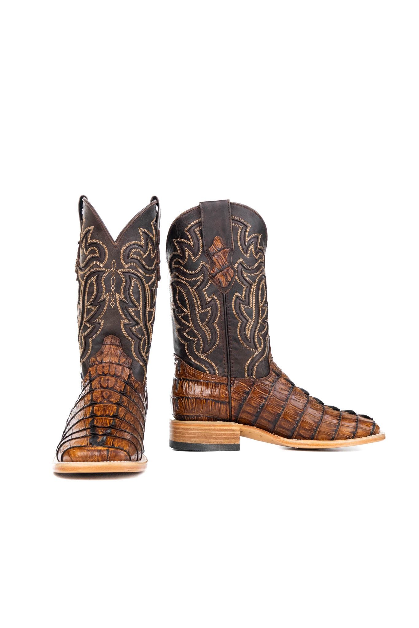 Bruce Caiman Tail Square Toe Cowboy Boot