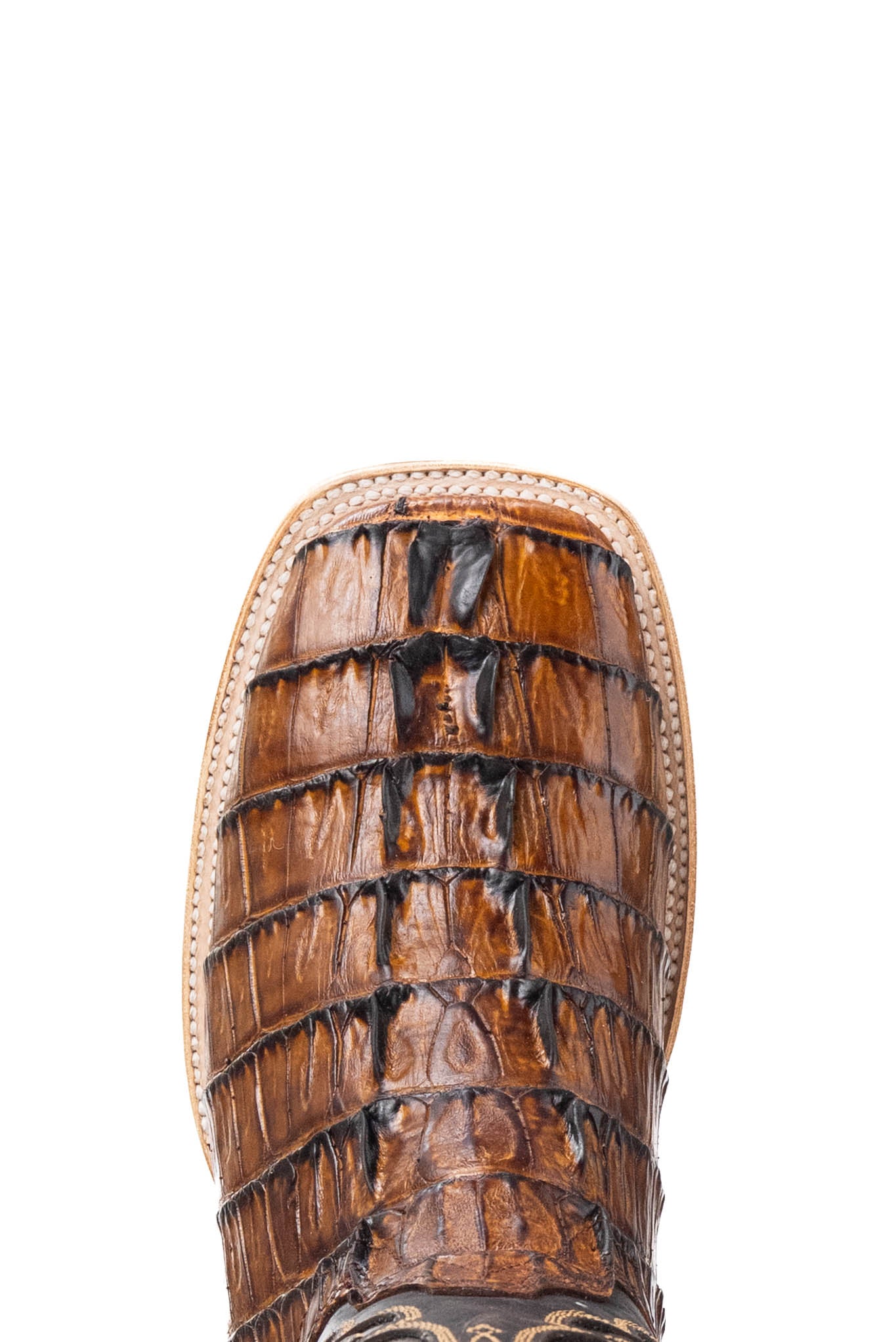 Bruce Caiman Tail Square Toe Cowboy Boot