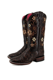 455 Paraiso Cincelado Square Toe Cowgirl Boot