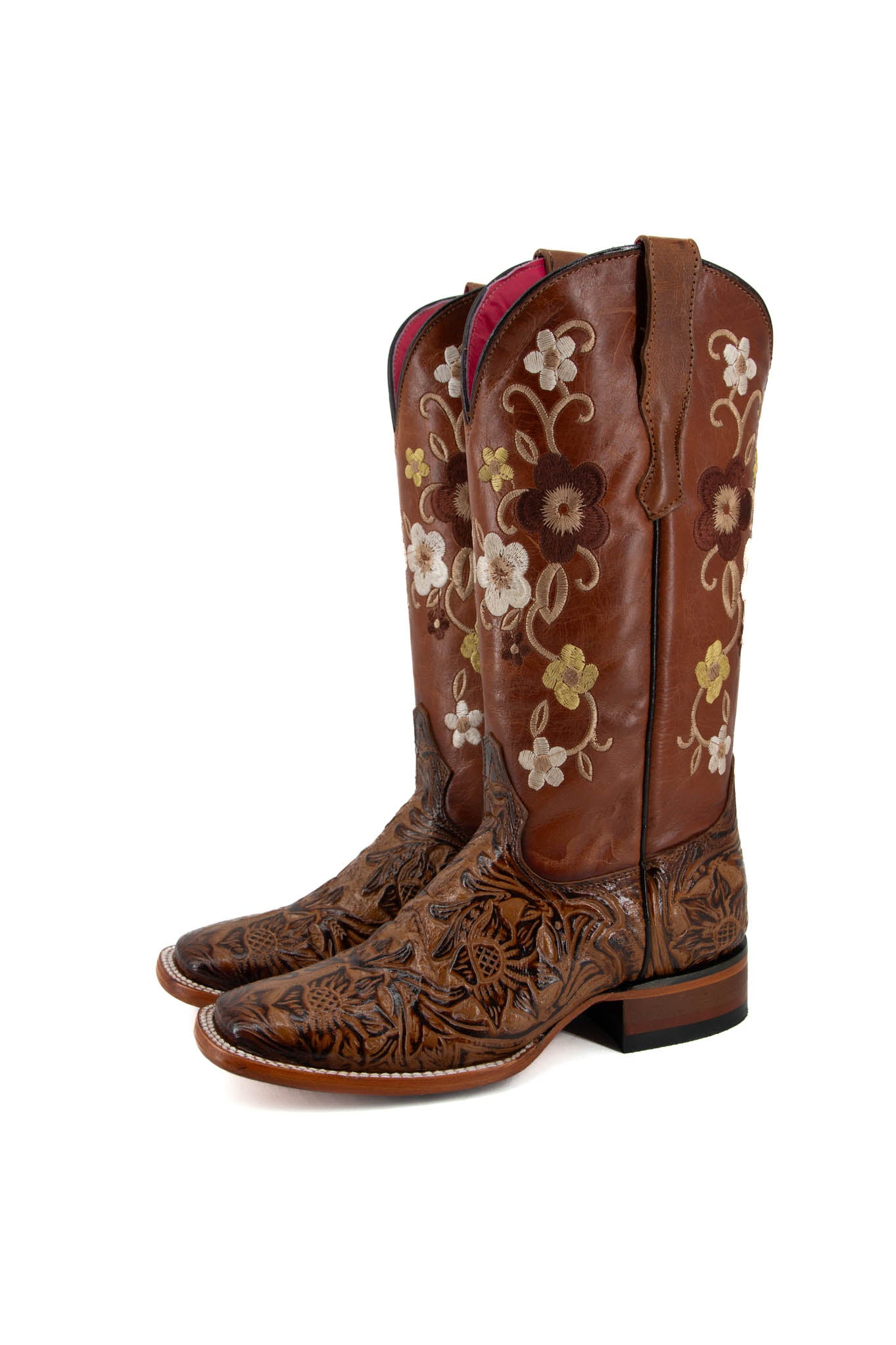 455 Paraiso Cincelado Square Toe Cowgirl Boot