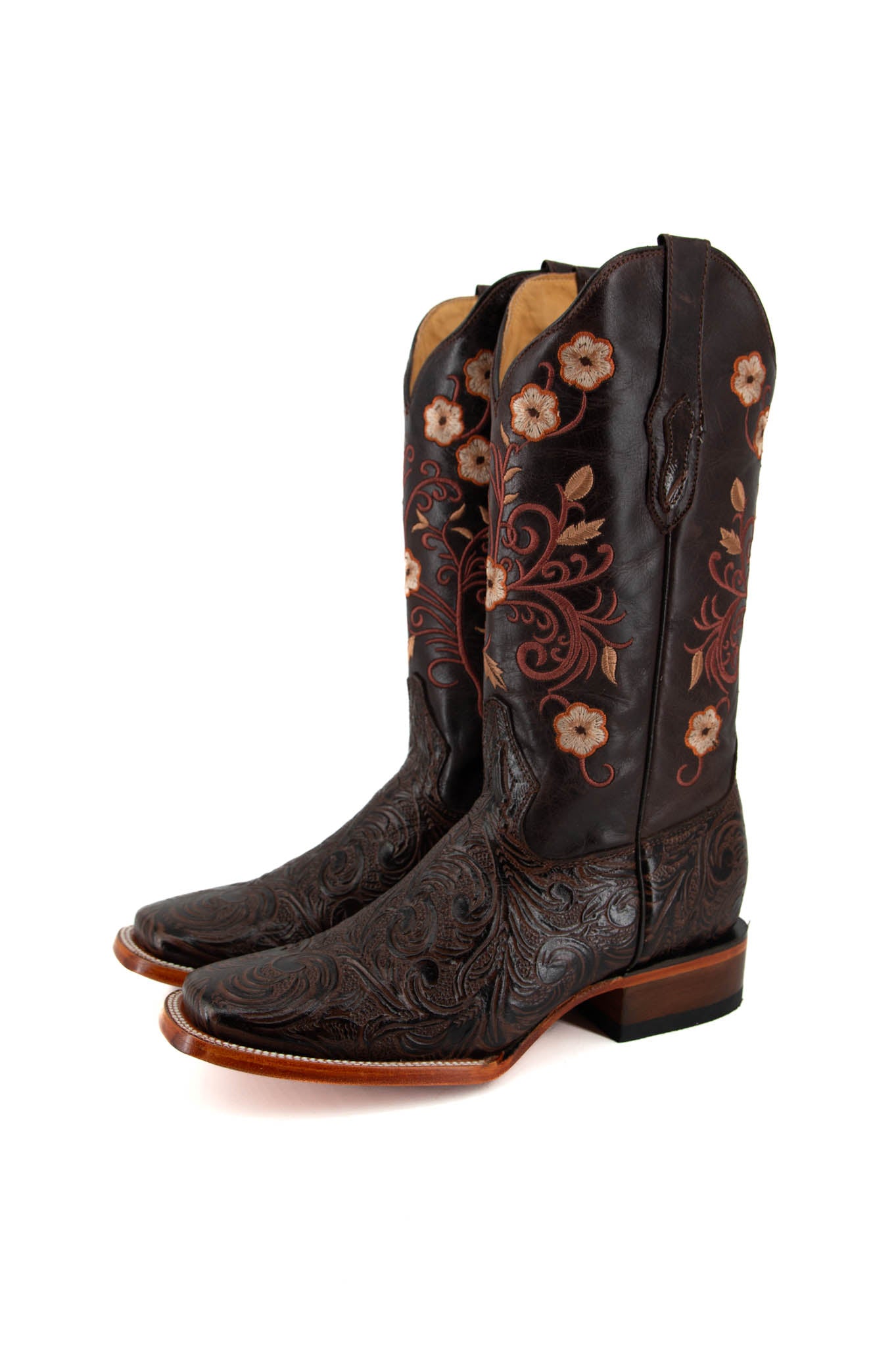 Ramitas Cincelado Square Toe Cowgirl Boots