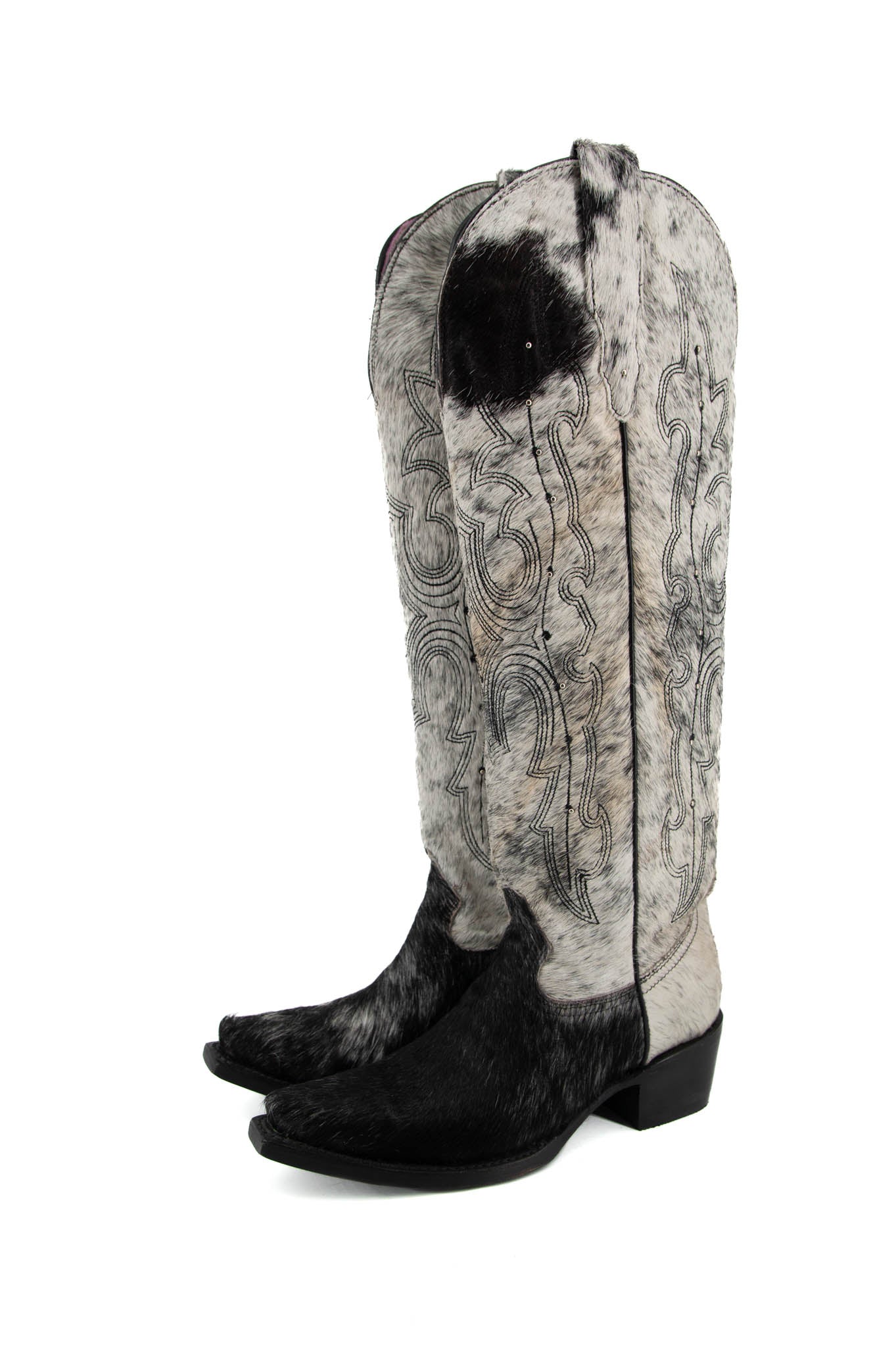 Pelo de Vaca Estoperol Tall Cowhide Boot Size 6 Box 7A