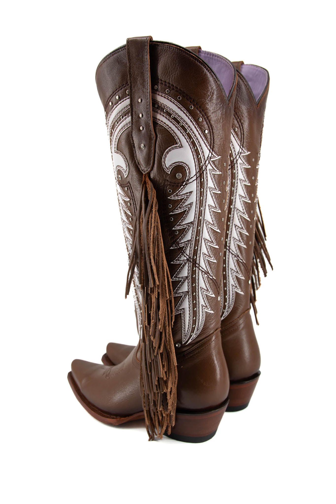 Amanda Fringe Tall Snip Toe Cowgirl Boot