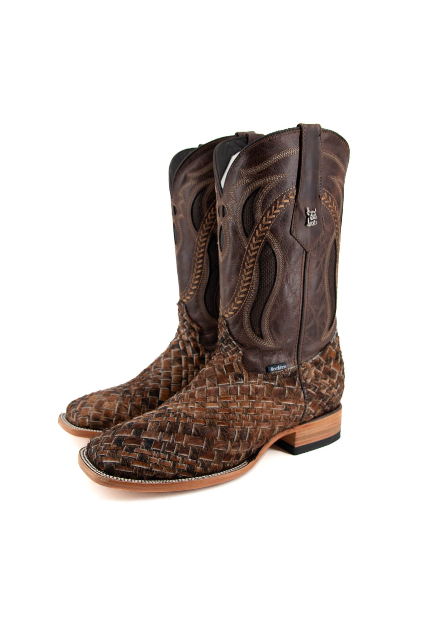 Est. Cafe Arizona Cowhide Tejido Men's Boot Size 10 Box 1M