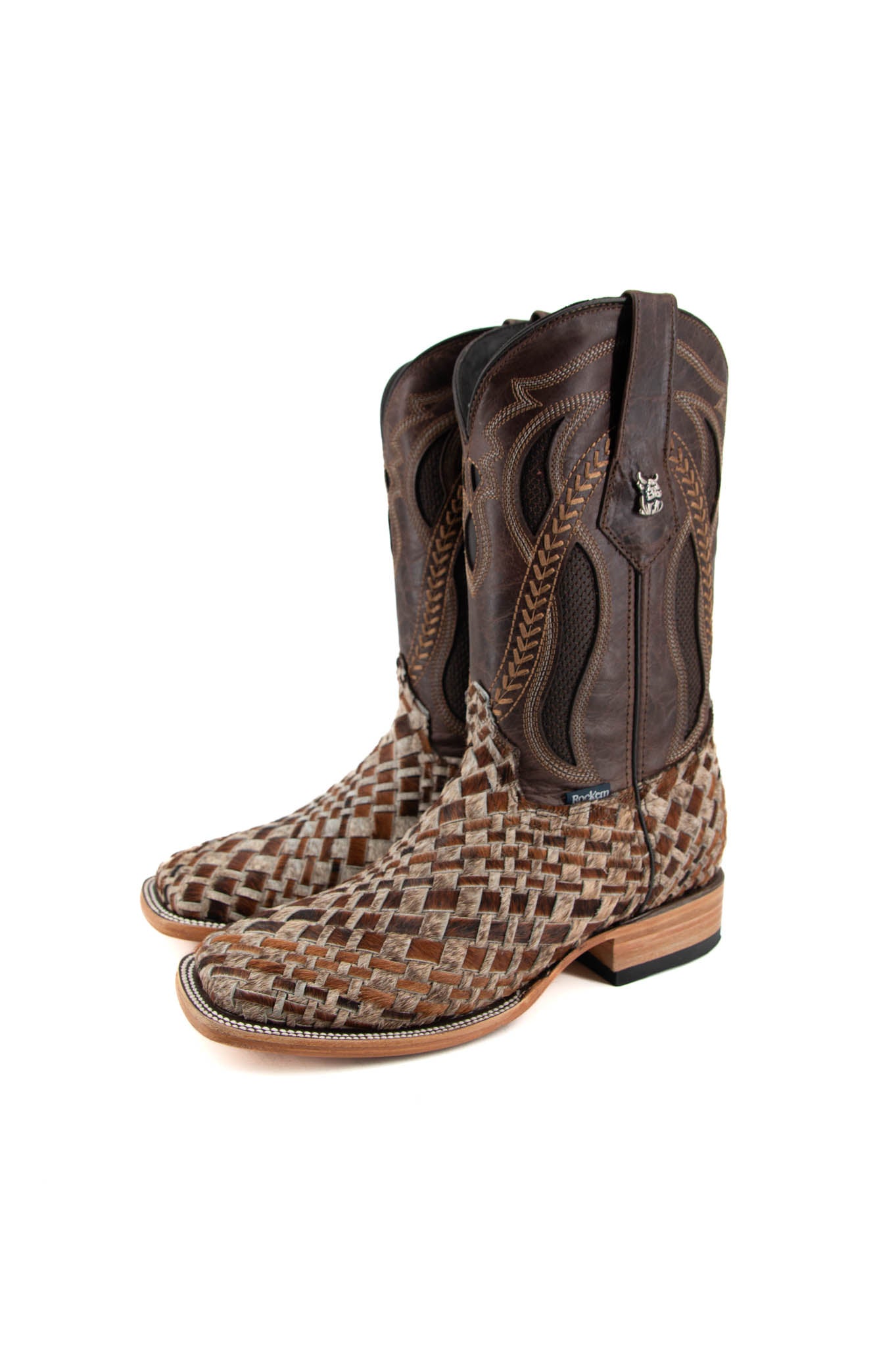 Est. Cafe Arizona Cowhide Tejido Men's Boot Size 6 Box 1M