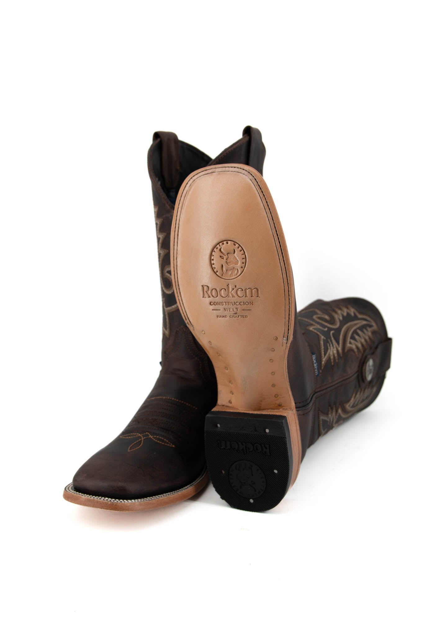 Palmitas Ebano Square Toe Cowboy Boot