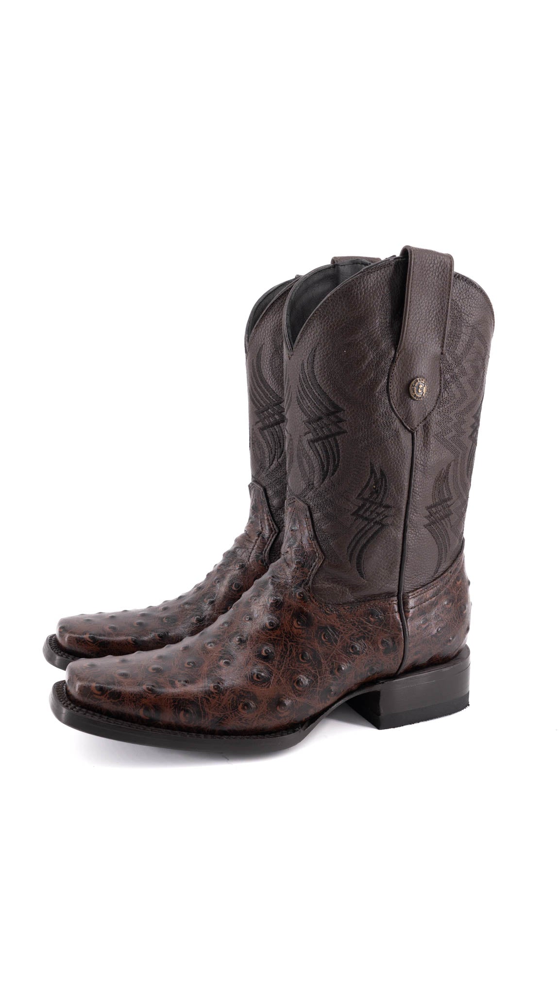 Avestruz Ranch Rodeo Toe Cowboy Boot
