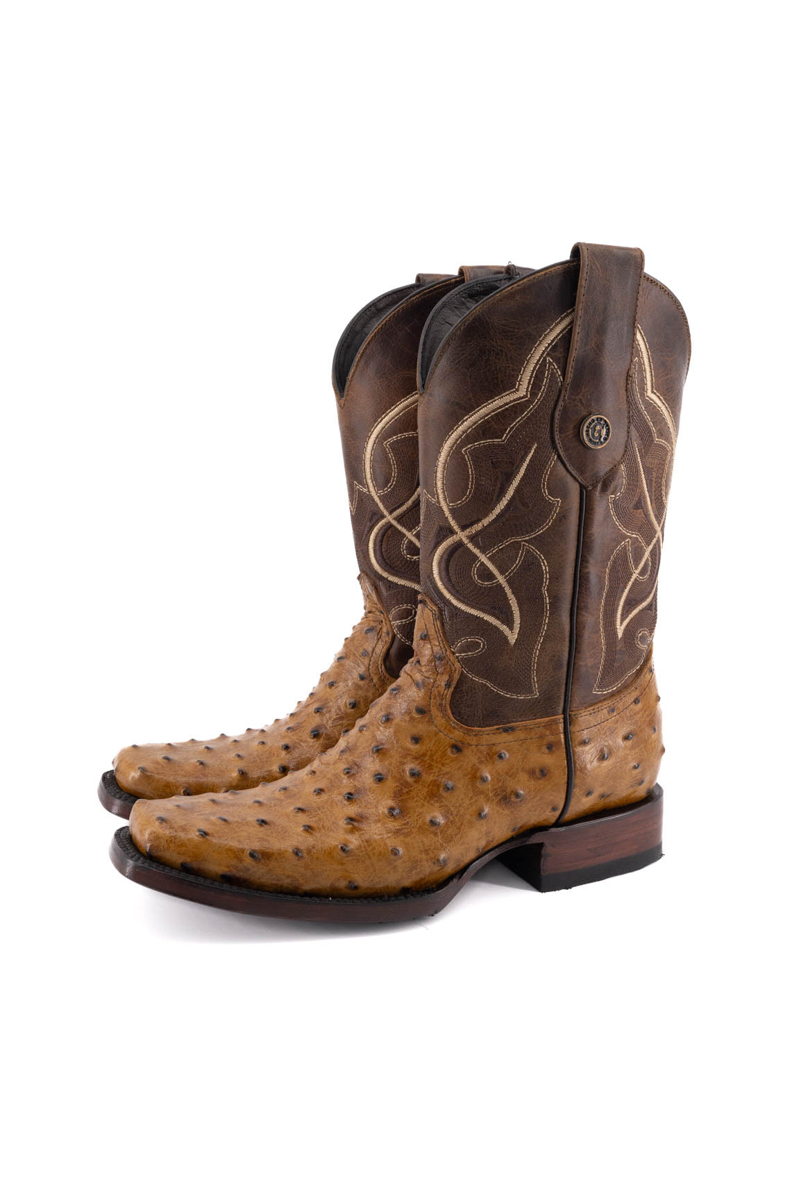 Avestruz Ranch Rodeo Toe Cowboy Boot