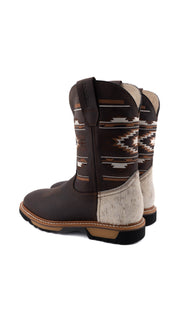 Rock'em Indian Cowhide Cafe/Cafe NON-STEEL TOE Work Boot