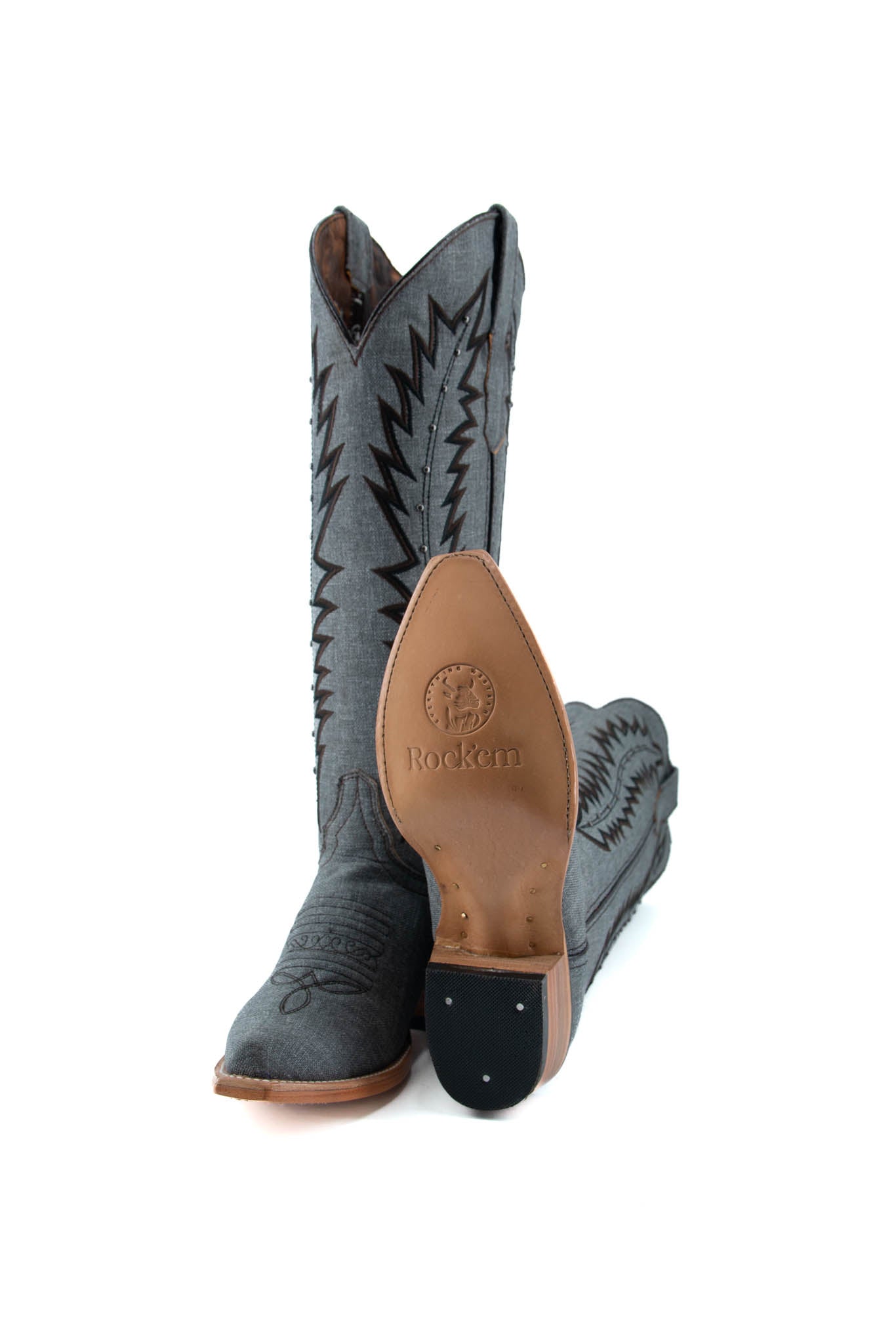Mezclilla Tall Snip Toe Cowgirl Boot