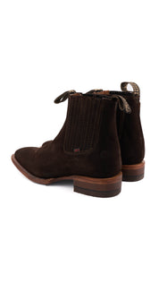 Women's Nobuck Bessero Cuero Western Botin