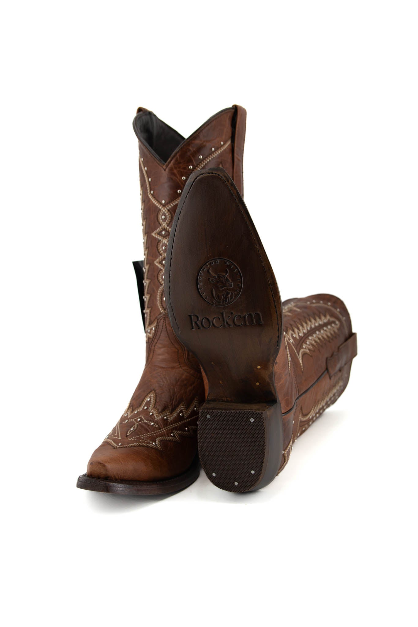 Rosario Cedro Camel Snip Toe Cowgirl Boot