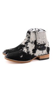 Men's  Cowhide Botin Size 10 Box JJ6 **As Seen On Image** Square Toe