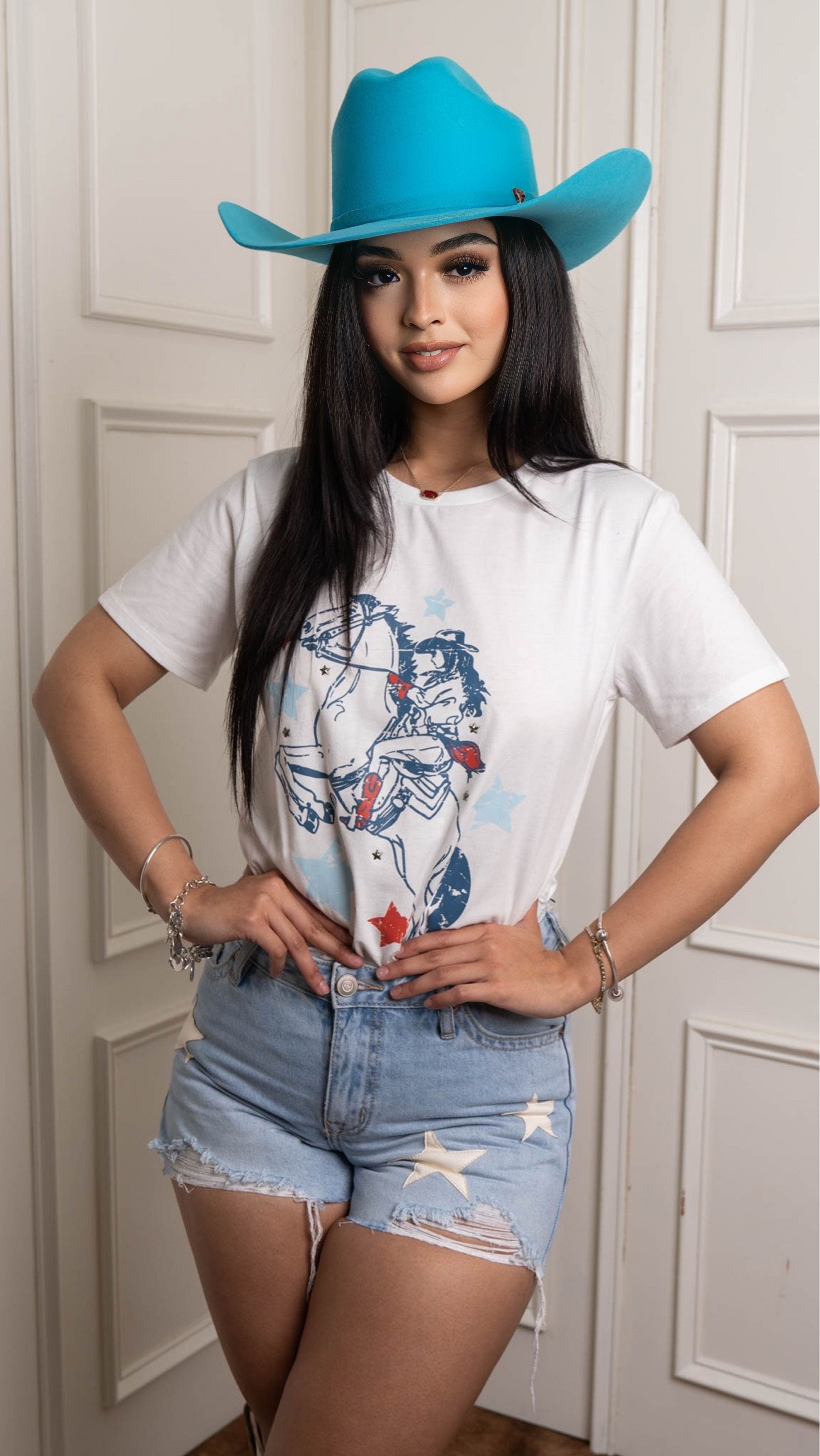 Rock & Roll Denim Women's Short Sleeve Graphic Tee BW21T04006 JJ